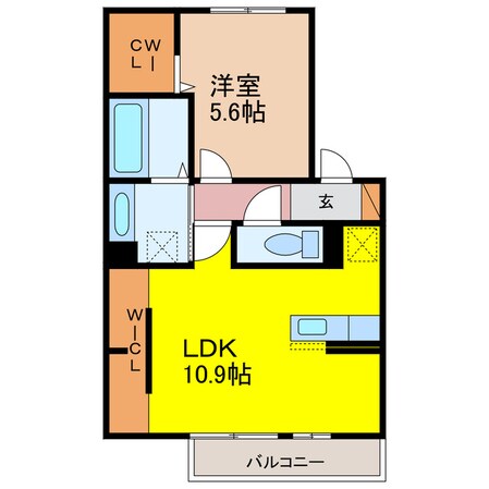 西諫早駅 車移動7分  2.8km 2階の物件間取画像